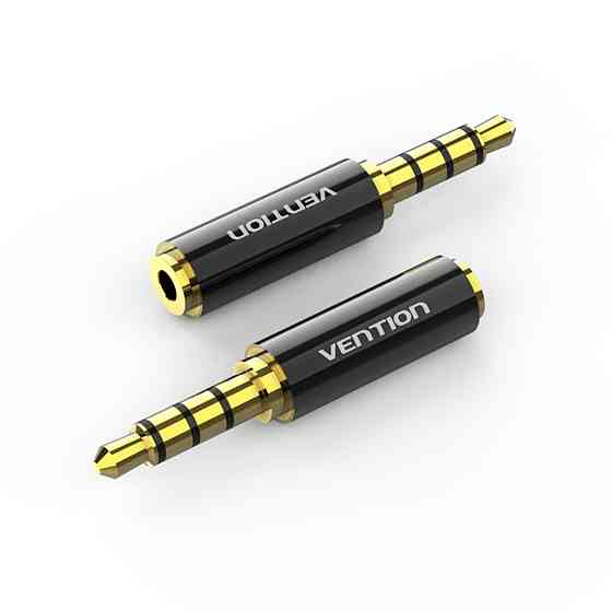 Адаптер Vention 3.5mm Male to 2.5mm Female Audio Adapter Black Metal Type (BFBB0) Киев