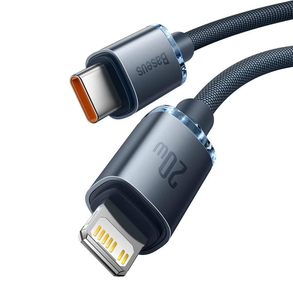 Кабель Type-C Lightning для айфон 20Вт 2м черный Baseus Crystal Shine CAJY000301 Киев - изображение 4