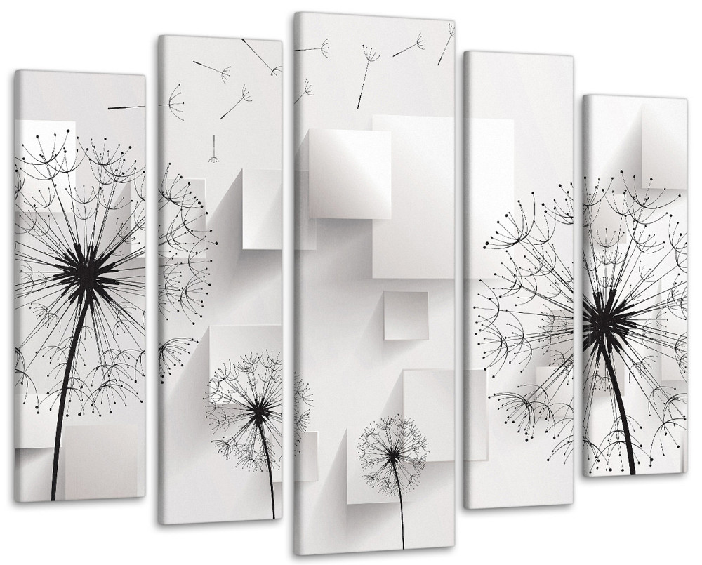 Модульная картина в гостиную / спальню Абстракция Одуванчики Art-397_5 ( 80х118см ) 105x150 см Киев - изображение 1