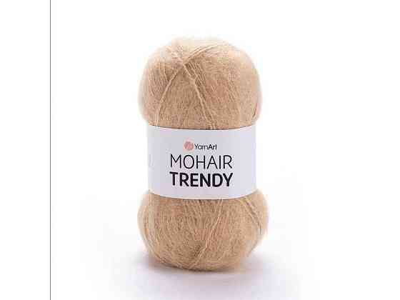Пряжа Mohair Trendy світло-бежевий 50% мохер 50% акрил 220м 100г 5шт/уп 134 ТМ YarnArt Київ
