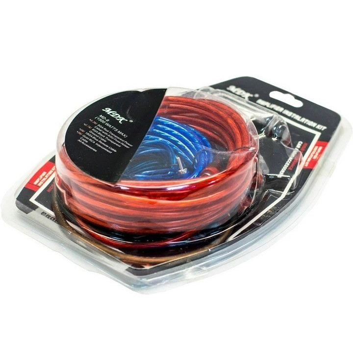 Набір дротів для встановлення саббуфера kit MD 8, набір кабелів для автоакустики AM-44 Львів - фото 3