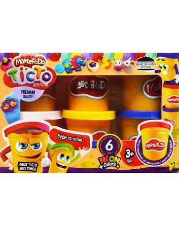 Дитяче тісто для ліплення "Master Do" 8124DT, 6 баночок Вінниця