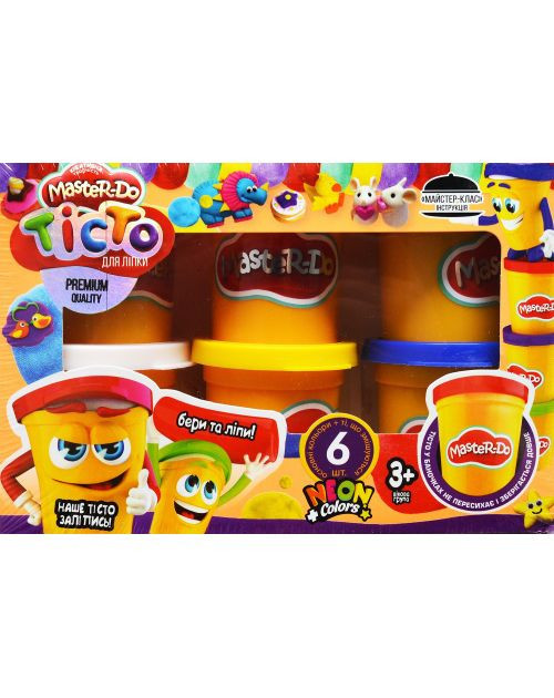 Дитяче тісто для ліплення "Master Do" 8124DT, 6 баночок Вінниця - фото 1