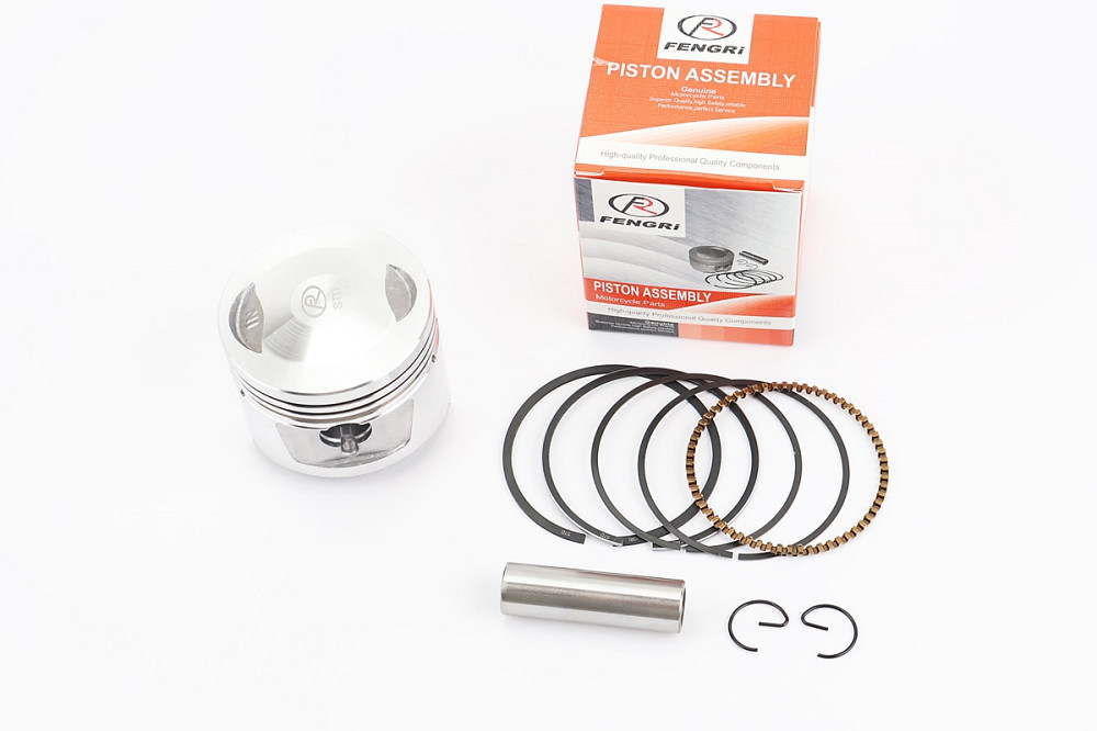 Поршень к-кт CB/CG150cc 62,0мм STD (висота 52,5мм; палець 15мм) Бершадь - изображение 1