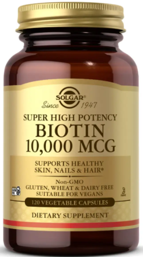Біотин для волосся Солгар Solgar Biotin 10,000 mcg 120 капс Київ - фото 1