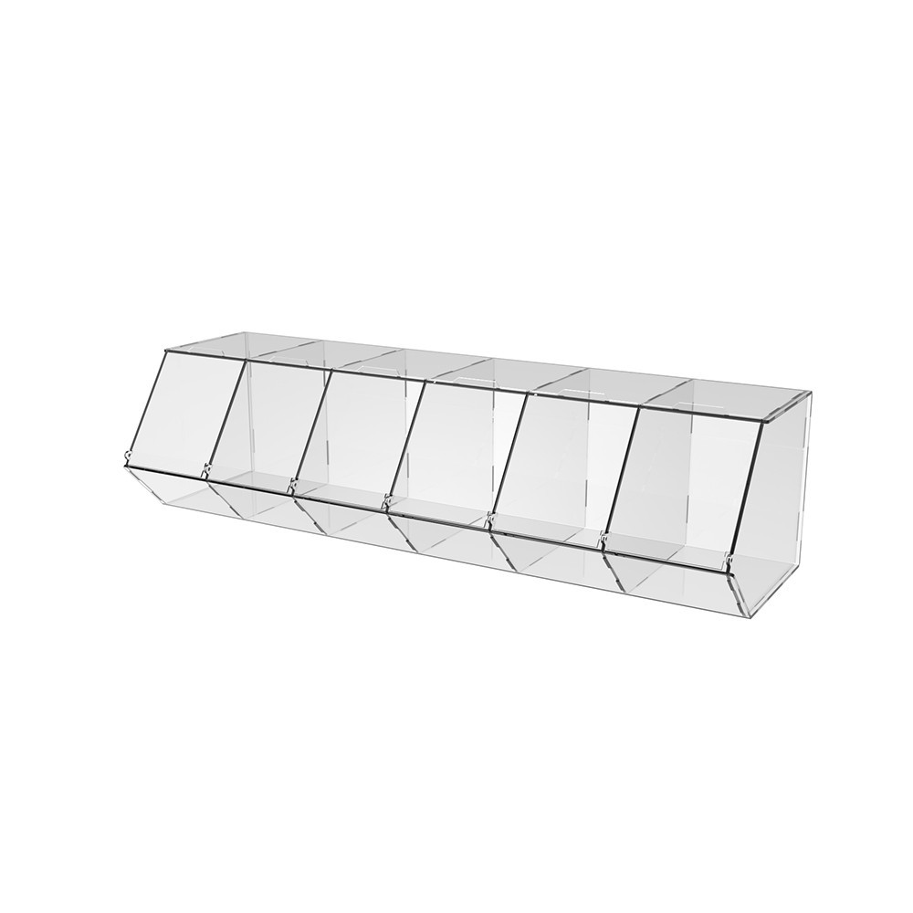 Диспенсер EKOSTAR 580х180х150мм для мармеладів, снеків, горіхів 6 комірок Київ - фото 2