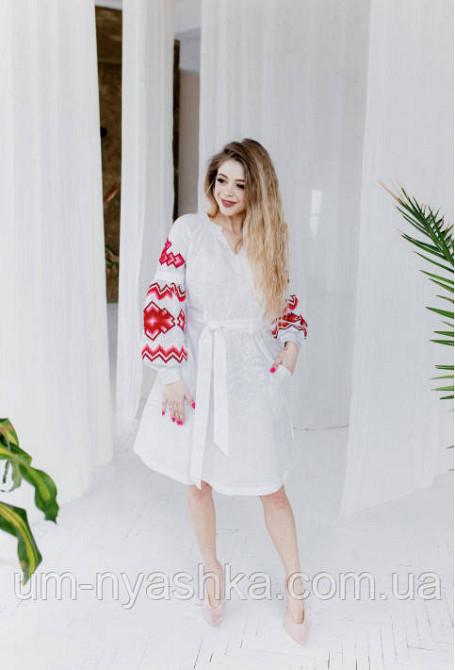Жіноча вишита сукня на льоні Христина р. L Кривий Ріг - фото 2