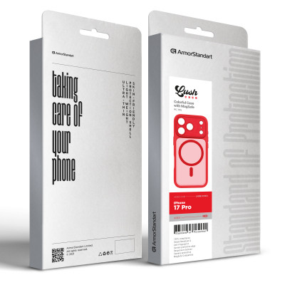 Чехол для мобильного телефона Armorstandart Lush MagCase Apple iPhone 17 Pro Red (ARM87495) Винница - изображение 3