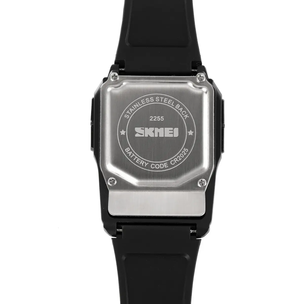 Чоловічий наручний годинник з калькулятором Skmei 2255 (Чорний) Київ - фото 7