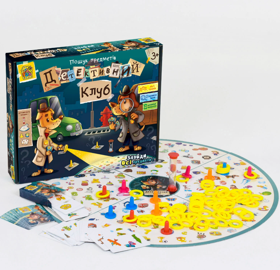 Настільна гра Детективний клуб 4FUN Game Club пісочний годинник карти ігрове поле фішки (54054) Чернігів - фото 3