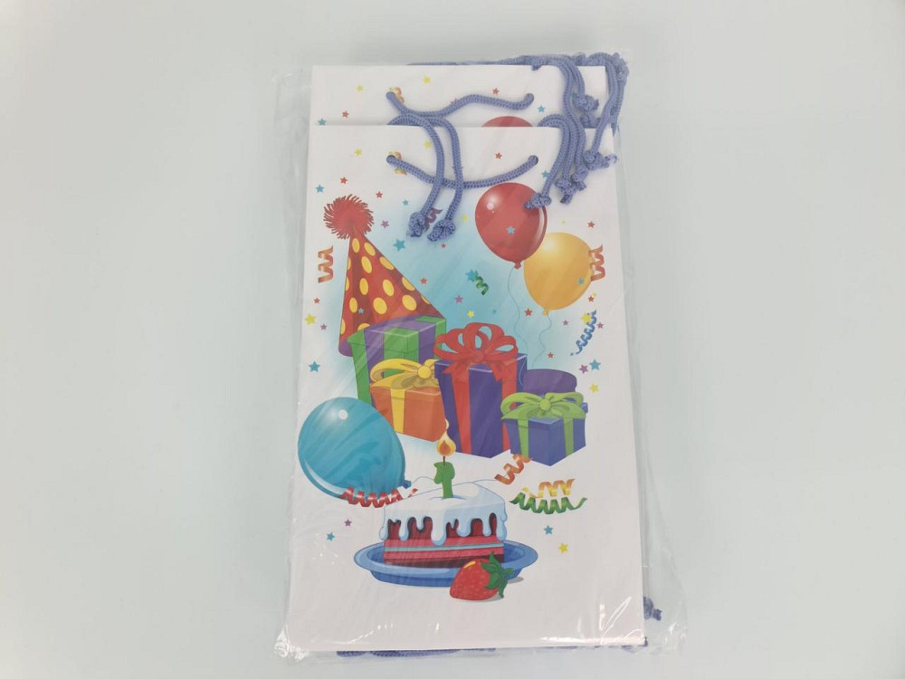 Паперовий пакет подарунковий Середній 17/26/8 (артSV-062) (12 шт.) Харків - фото 2