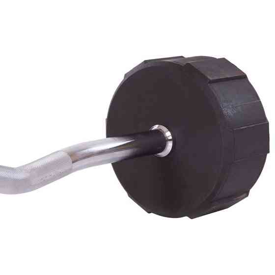 Штанга фиксированная изогнутая полиуретановая LI NUO 3623-40 длинат 120 см 40 кг Киев