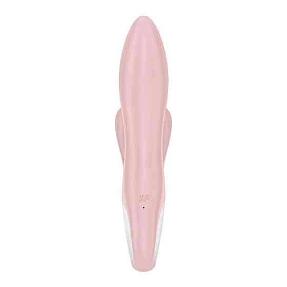 Вібратор-кролик надувний Satisfyer Air Pump Bunny 3, 12 режимів, подвійний відросток Sex Aura Київ