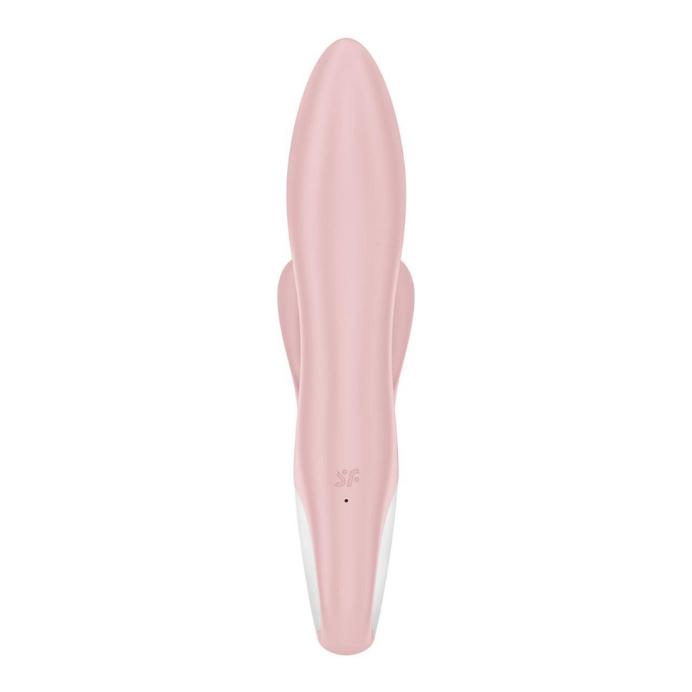 Вібратор-кролик надувний Satisfyer Air Pump Bunny 3, 12 режимів, подвійний відросток Sex Aura Київ - фото 3
