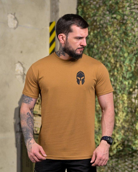 Бавовняна футболка Spartan кайот ПП7690 Одеса - фото 2