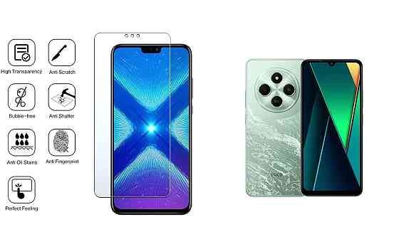Защитное стекло NeoGlass для Xiaomi Poco C75 – ультрапрозрачное и устойчивое Киев