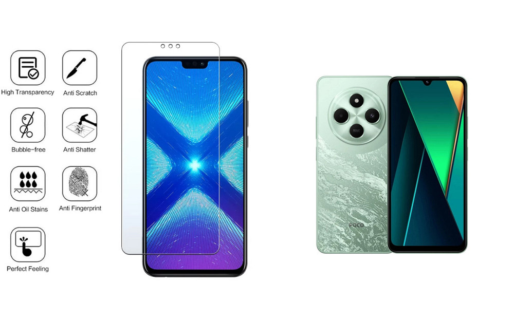 Защитное стекло NeoGlass для Xiaomi Poco C75 – ультрапрозрачное и устойчивое Киев - изображение 4