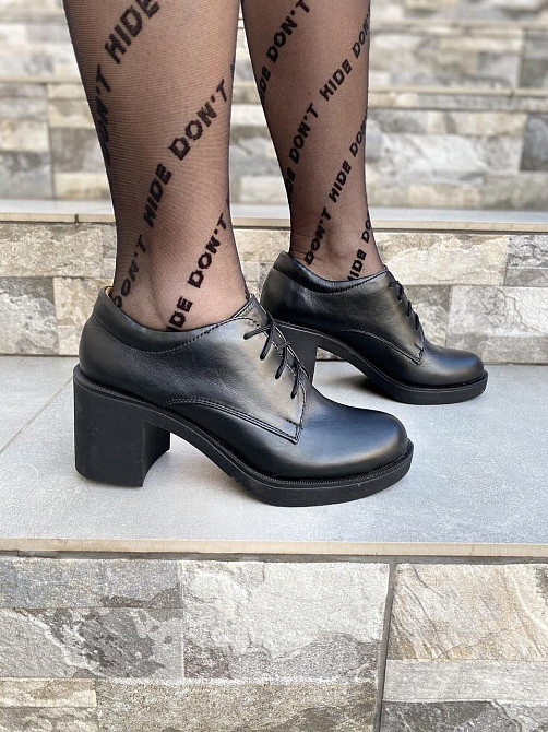 MILLI GOLD Туфлі жіночі MILLI GOLD чорні натуральна шкіра 37 (3402) Коломыя - изображение 1