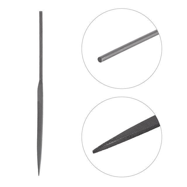 Набір надфілів, 10 шт., 140 мм, без ручок INTERTOOL HT-3707 Київ - фото 5