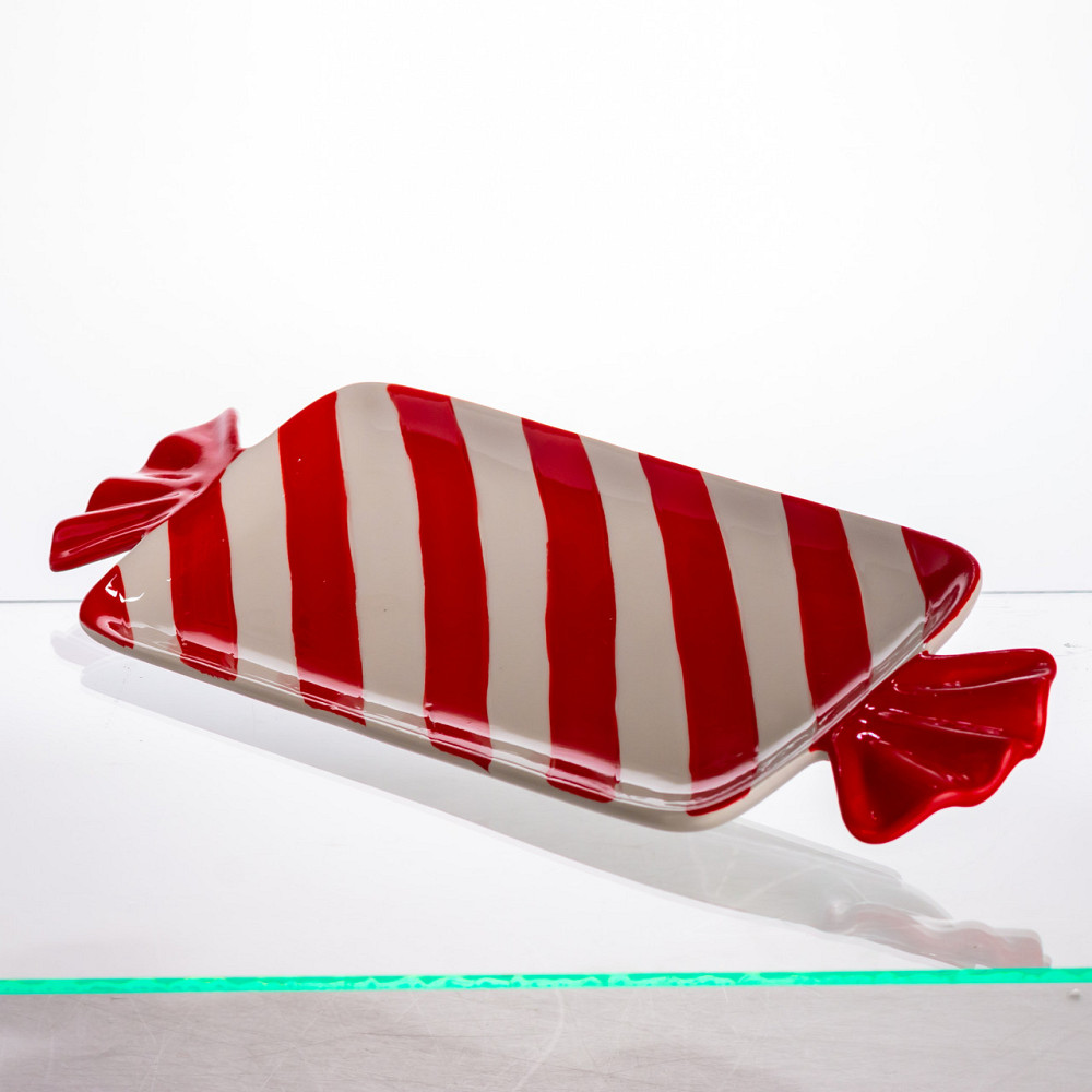 Yiwu Блюдо сервірувальне у формі цукерки 26×12,5 (см) прямокутне з ручками з порцеляни CR-1-30 Коломыя - изображение 3