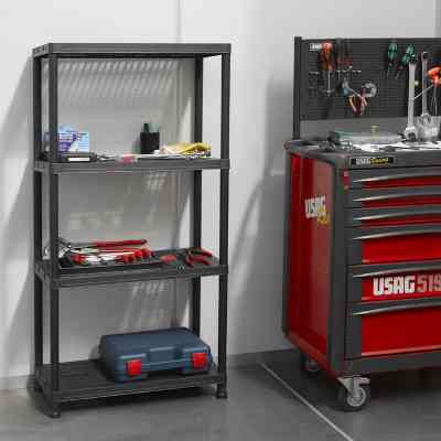 Стеллаж Toomax 4 полки cm. 71x35x138h black (5138) Вінниця