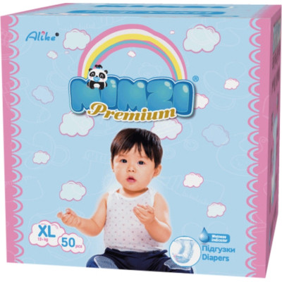 Подгузники Mimzi XL 12+ кг 50 шт (MDXL50) (4820209800203) Винница - изображение 1