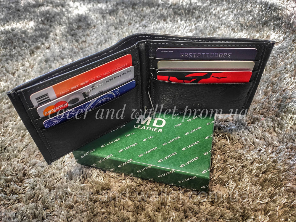 Стильное кожаное мужское портмоне с зажимом на магнитах Marco Coverna MC 22-555 Киев - изображение 15