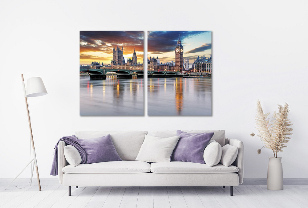Модульна картина у вітальню/ спальню    Лондон      TLV-2_124 120х170 см Київ - фото 2