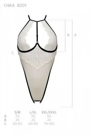 Боді CHIKA BODY cream XXL/XXXL - Passion Львов