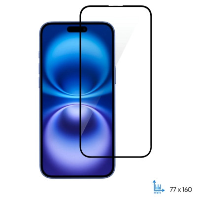 Скло захисне 2E Apple iPhone 16 Plus(6.7) 2.5D FCFG black (2E-IP-16PL-6.7-SMFCFG-BB) Вінниця - фото 1