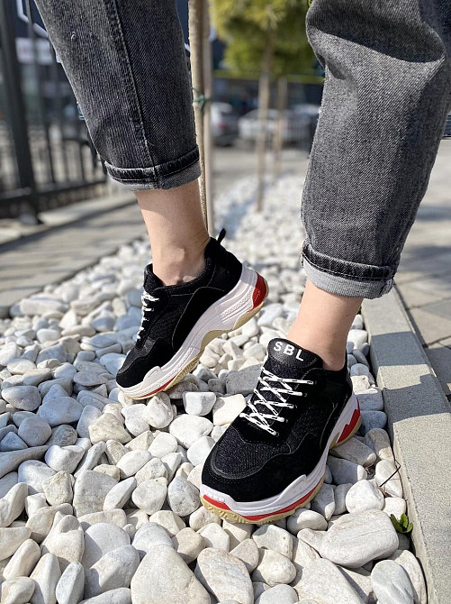 No brend Кросівки жіночі H1020 чорні (весна-осінь, еко-замша) (1576) лише 36р. Коломия - фото 6