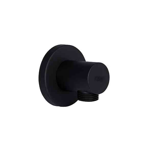 Подключение для шланга Qtap Spojeni округлое QTCRBB030 Black Matt Киев