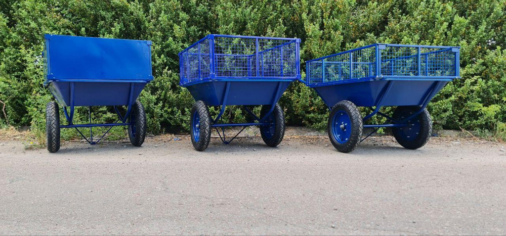 Тачка строительная с бортом Garden joys 390 Синий Тачка строительная 2 колеса Тачка ручная двухколесная Белая Церковь - изображение 10