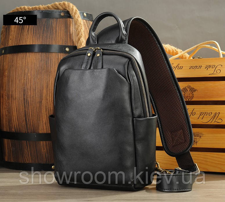Чоловічі сумки на груди (слінг), бананка Leather Collection (9920) Київ - фото 1