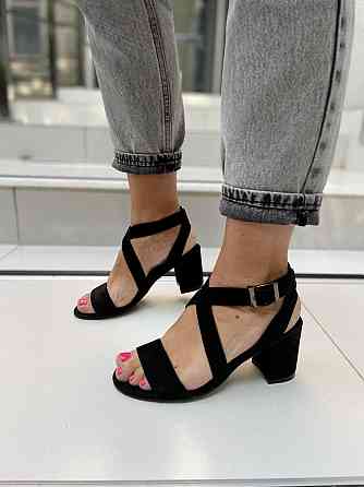 SANTINI Босоніжки жіночі SANTINI 439254-21 чорні (літо, замша натуральна) (3785) Коломия