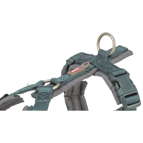 Шлея Trixie Premium для собак трекінгова M–L 62–74 см 25 мм синьо-сіра Київ - фото 2