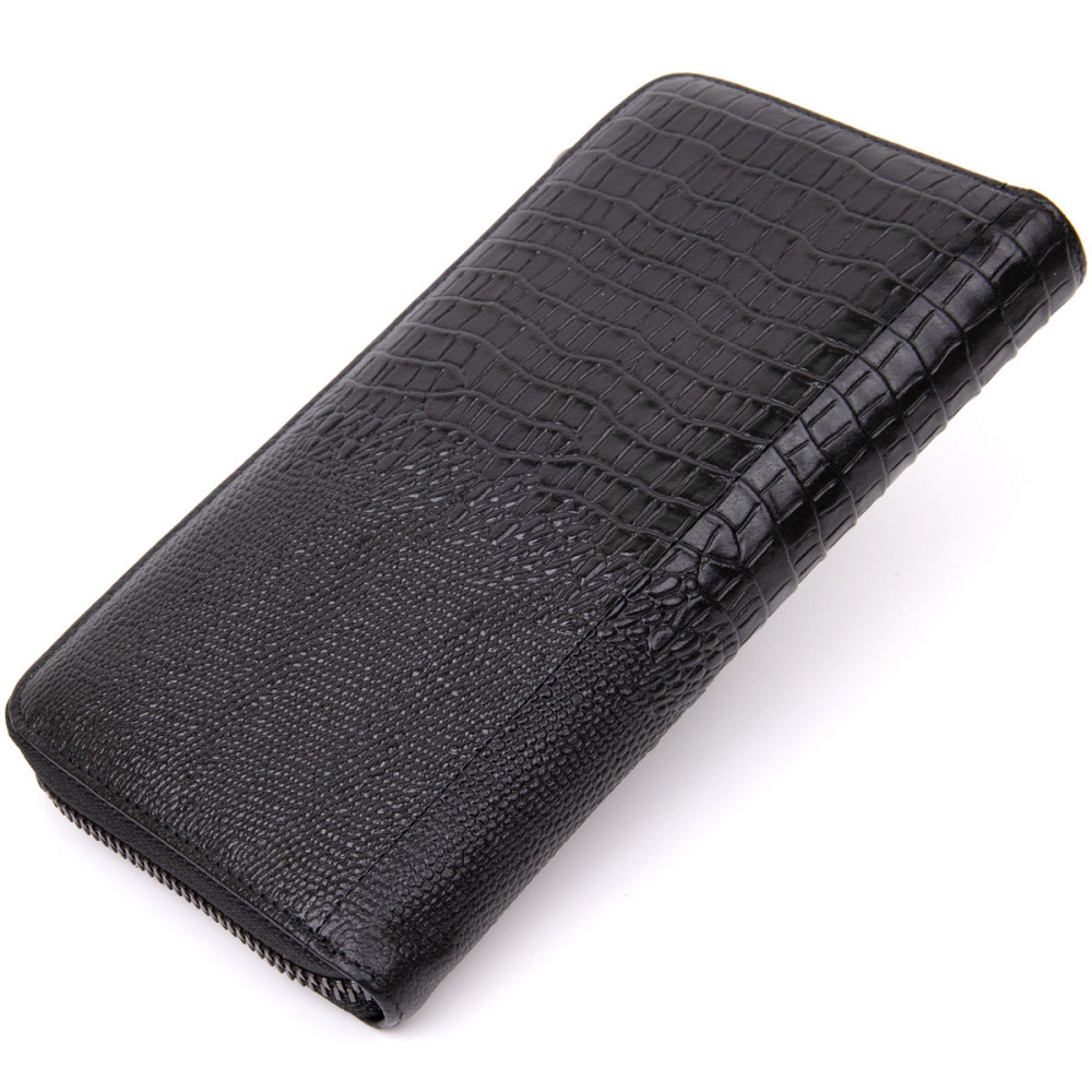 Клатч чоловічий під рептилію Чорний (Vintage) Київ - фото 6