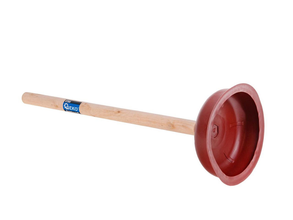 Вантуз класичний "GeKo" діаметром 14см загальною довжиною 46см з дерев'яною ручкою Київ - фото 3