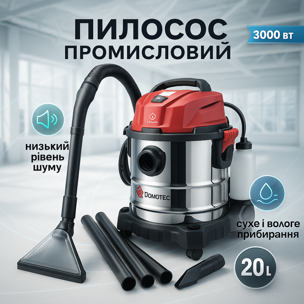 Пилесоси сос для прибирання на будівництві, Промисловий пилосос з розеткою, Миючий пилосос без мішка LD-27 Львів - фото 17