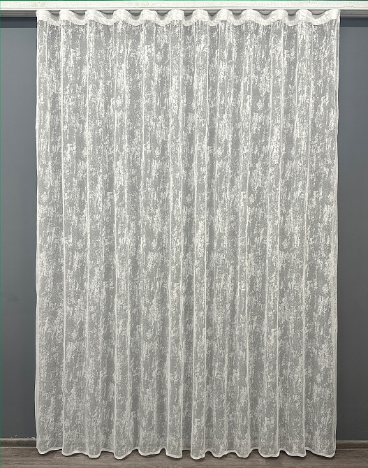 Тюль VR-Textil 1545т Мармур Жакард Молочний 350х270 см (42-0568) Киев - изображение 2