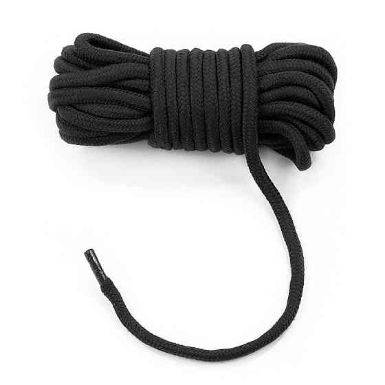 Мотузка - Fetish Bondage Rope Black, 10 м Sex Aura Київ
