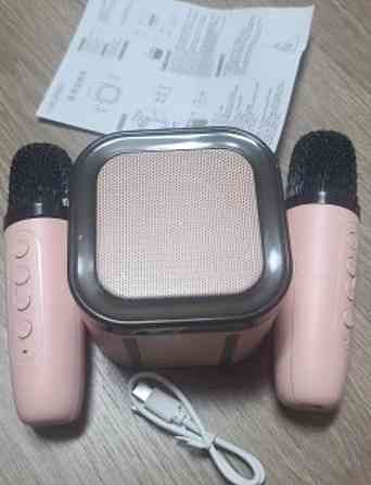 Караоке 2 микрофона бежевый детский подарок. Харьков