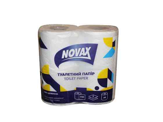 Туалетная бумага 4шт 2слой целлюлозная ТМ NOVAX Solmir Киев