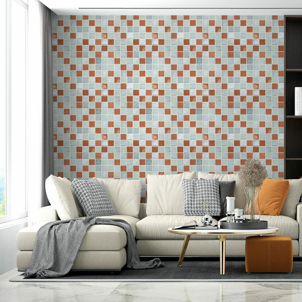 Панель стеновая 3D 700х700х4мм Мозаика коричневая SW-00002012 Киев - изображение 5