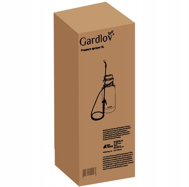 Садовый опрыскиватель ручной помповый 8 л ,шланг 140 см Gardlov (25430) Нововолынск - изображение 7