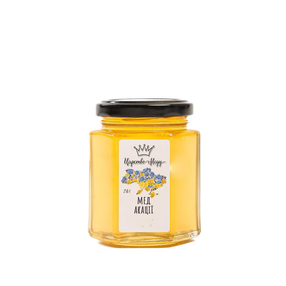 Мед акацієвий у сляній баночці, вагою 250 грамів Одеса - фото 1