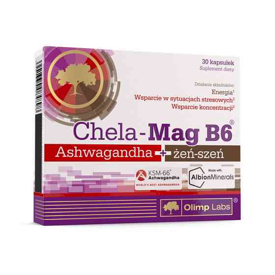 Chela-Mag B6 Ashwagandha + zen-szen (30 caps) Луцк
