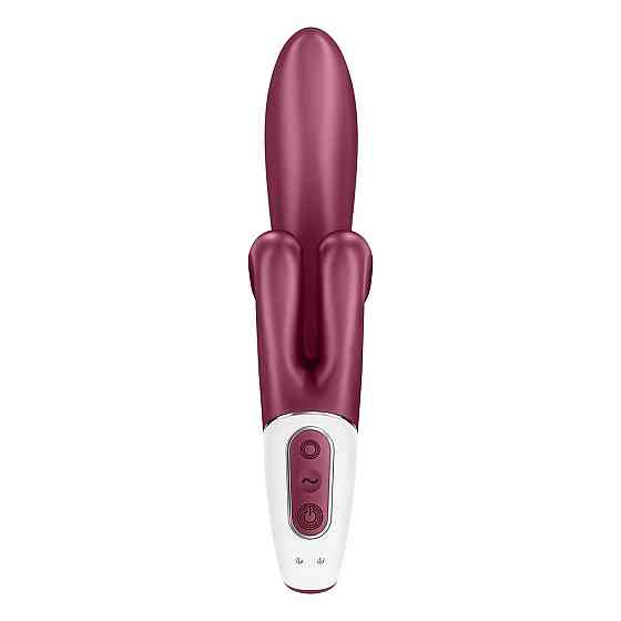 Вибратор-кролик Satisfyer Touch Me Red, двойной отросток, 3 мощных мотора Sex Aura Киев