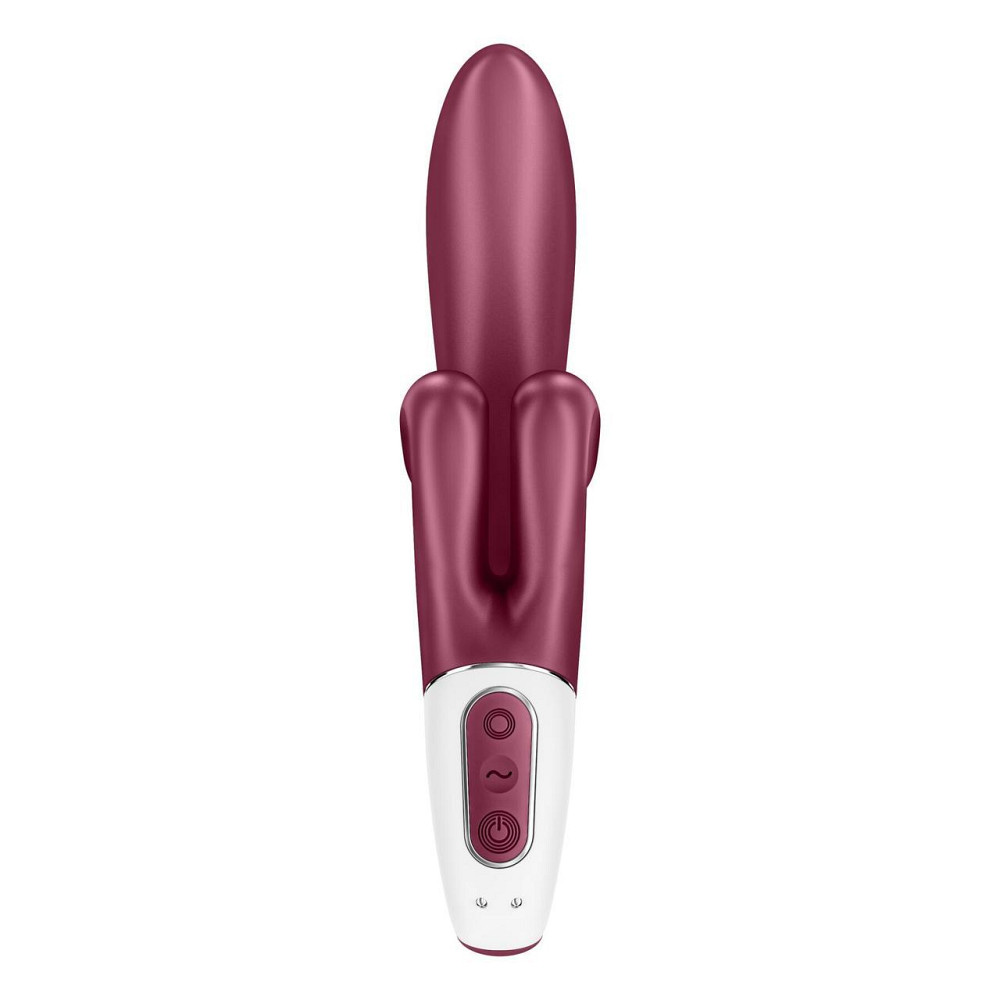 Вібратор-кролик Satisfyer Touch Me Red, подвійний відросток, 3 потужні мотори Sex Aura Київ - фото 6