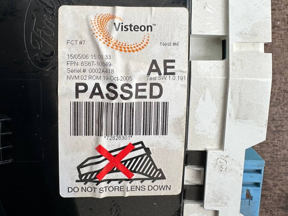 Панель приладів (спідометр) Ford Fusion бензин 2002-2012 (6S6T-10849-AE) Ковель - изображение 2